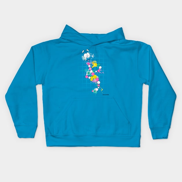 Mr DNA - Jurassic Dino DNA Splat Design Kids Hoodie by Jurassic Merch